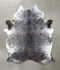 Salt and Pepper Black XX-Large Brazilian Cowhide Rug 8'1