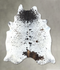 Salt and Pepper Black X-Large Brazilian Cowhide Rug 7'6