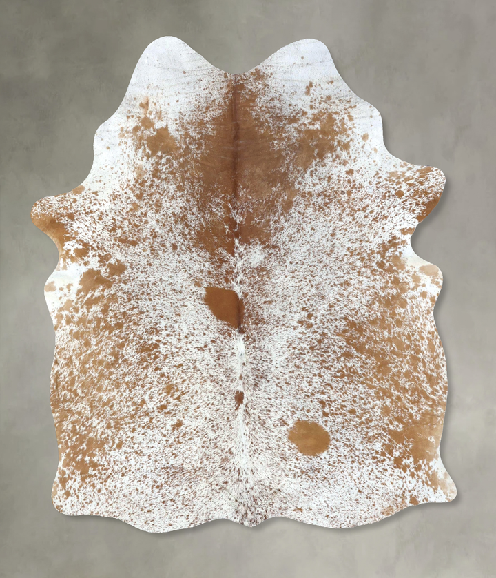 Salt and Pepper Brown Large Brazilian Cowhide Rug 6'5"H x 5'3"W #B19577 by Hudson Hides