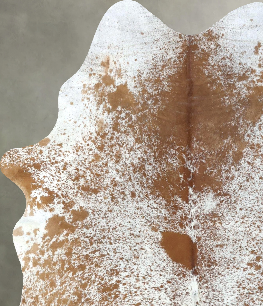 Salt and Pepper Brown Large Brazilian Cowhide Rug 6'5"H x 5'3"W #B1957