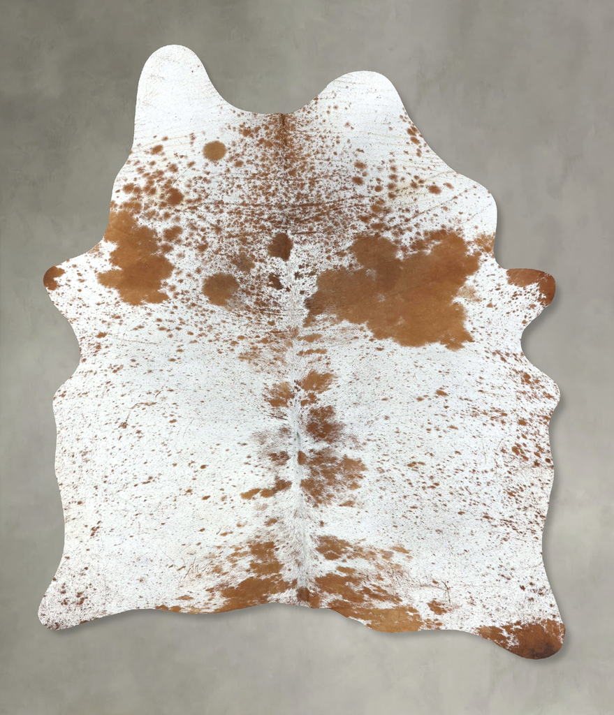 Salt and Pepper Brown X-Large Brazilian Cowhide Rug 7'11"H x 5'2"W #B19578 by Hudson Hides