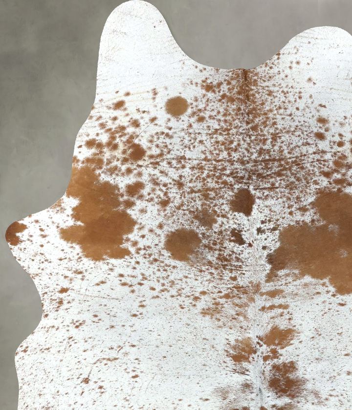 Salt and Pepper Brown X-Large Brazilian Cowhide Rug 7'11"H x 5'2"W #B19578 by Hudson Hides
