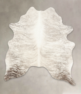 Grey Brindle X-Large Brazilian Cowhide Rug 7'2"H x 6'4"W #B1958 by Hudson Hides