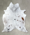 Salt and Pepper Black X-Large Brazilian Cowhide Rug 7'3