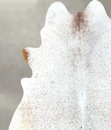 Salt and Pepper Brown X-Large Brazilian Cowhide Rug 7'2"H x 6'2"W #B19592 by Hudson Hides