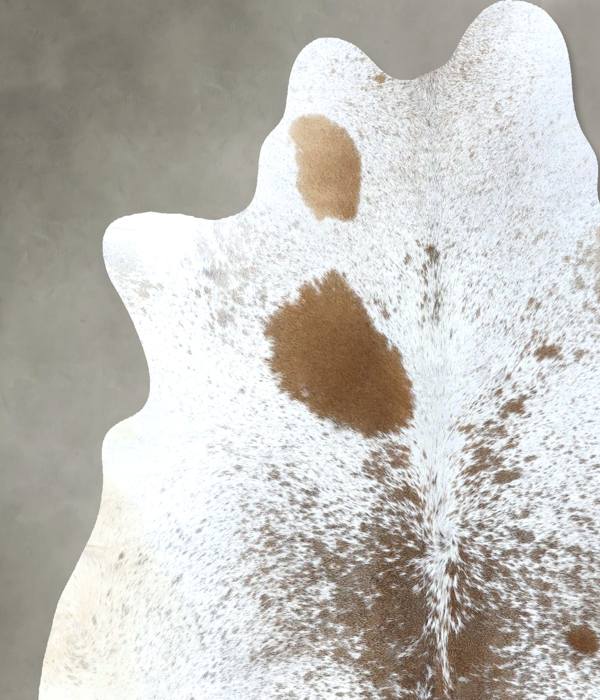 Salt and Pepper Brown Cowhide Rug #B19596