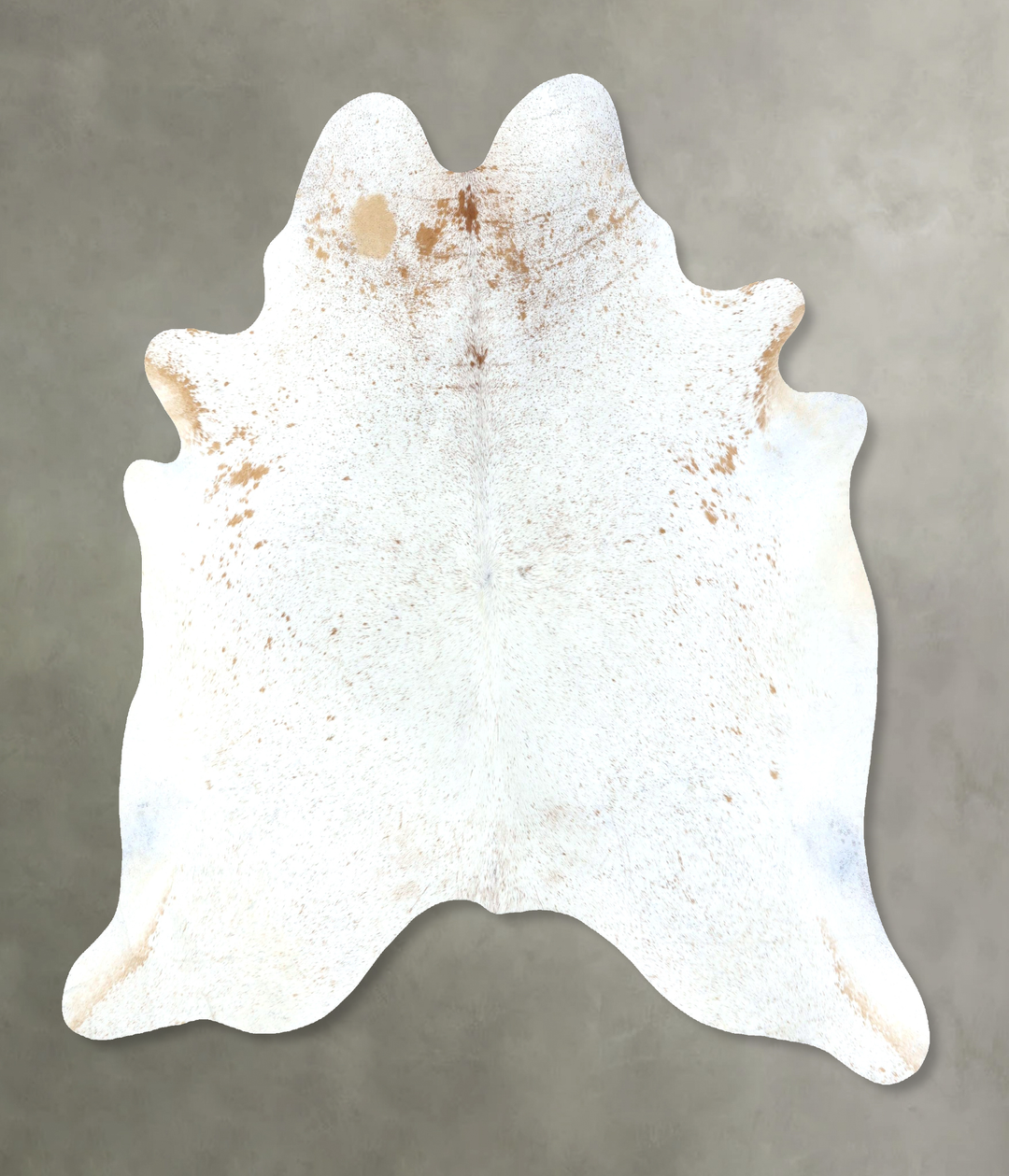 Salt and Pepper Brown XX-Large Brazilian Cowhide Rug 7'7"H x 6'8"W #B1
