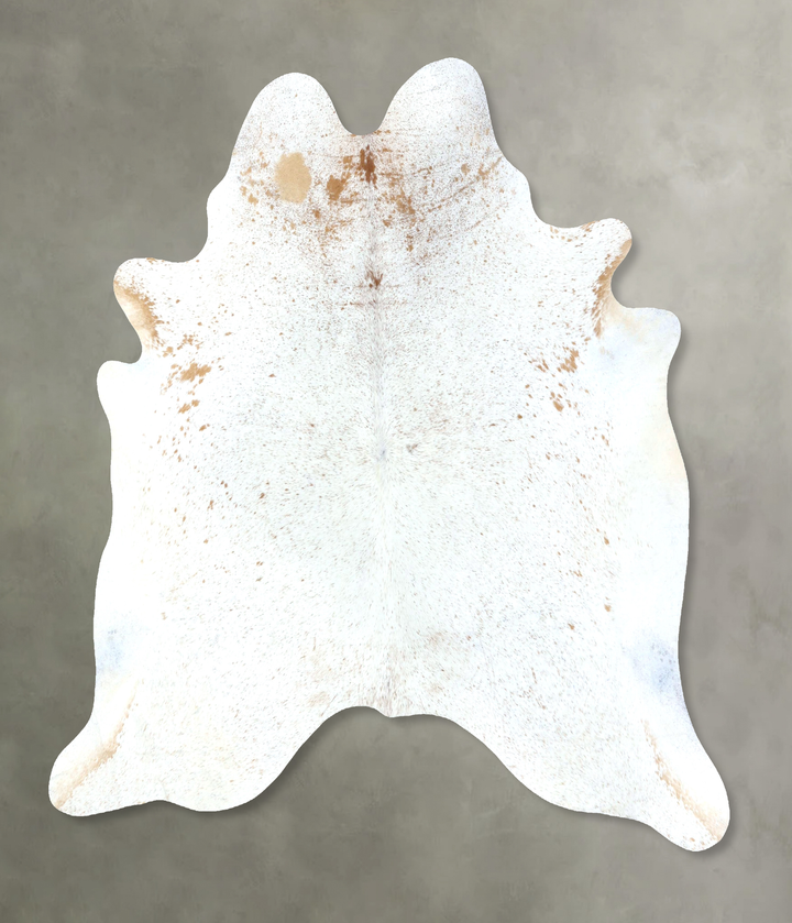 Salt and Pepper Brown XX-Large Brazilian Cowhide Rug 7'7"H x 6'8"W #B19604 by Hudson Hides