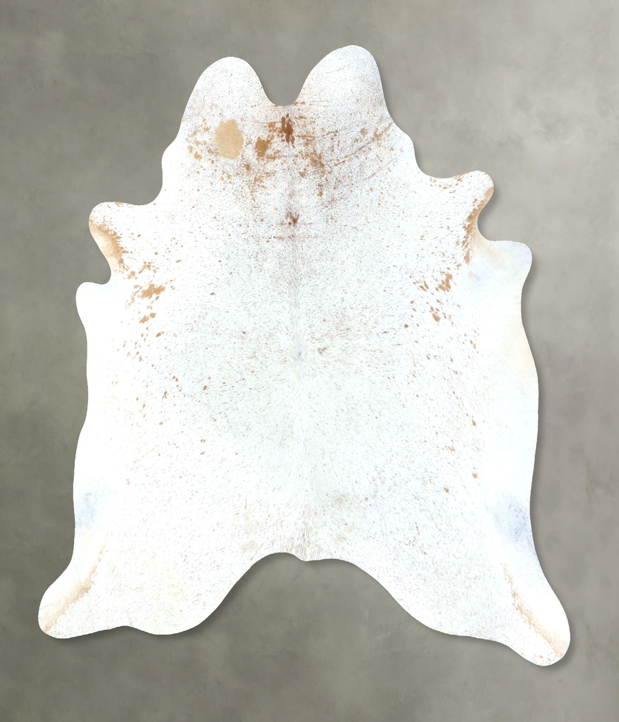 Salt and Pepper Brown XX-Large Brazilian Cowhide Rug 7'7"H x 6'8"W #B19604 by Hudson Hides