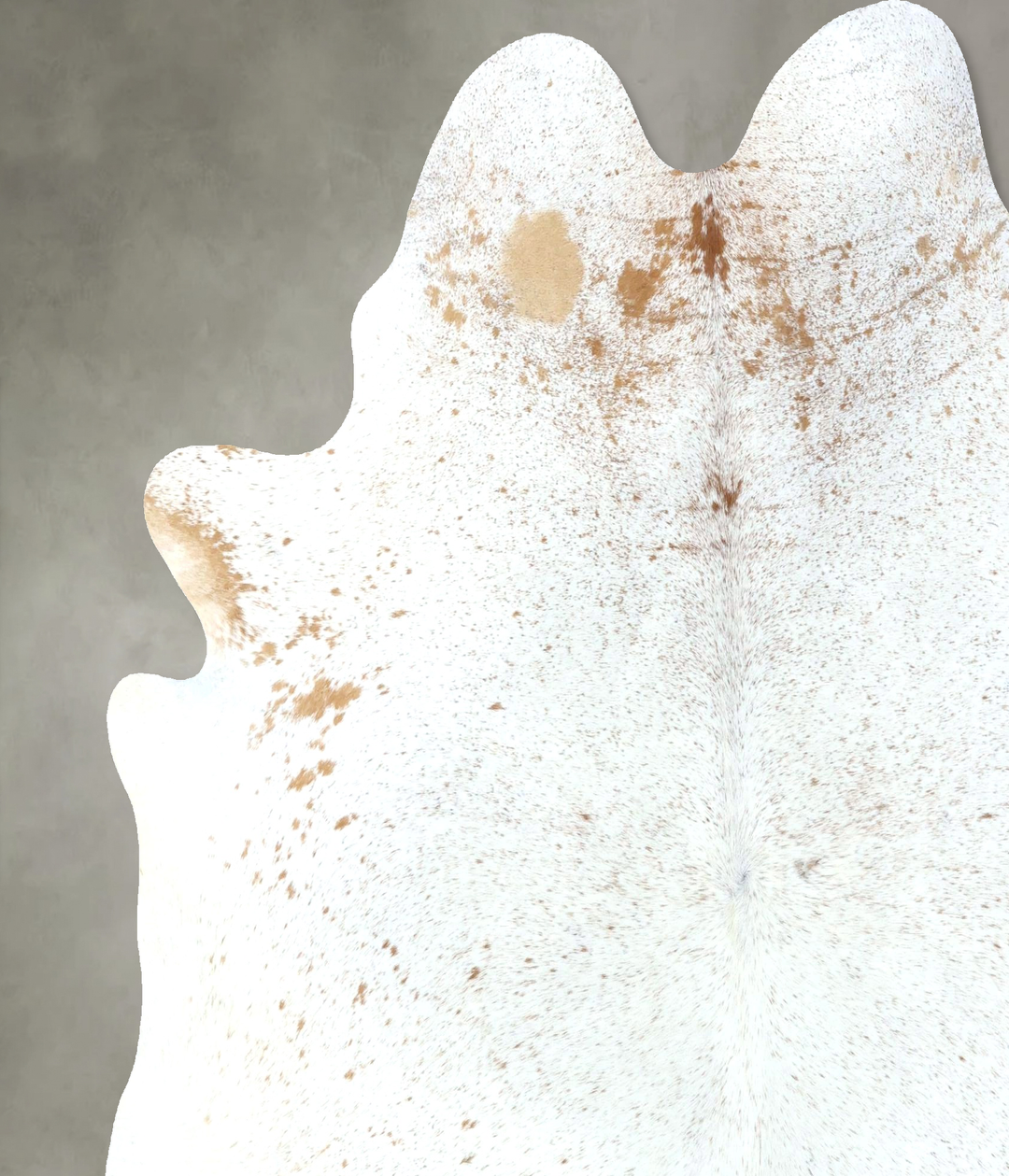 Salt and Pepper Brown XX-Large Brazilian Cowhide Rug 7'7"H x 6'8"W #B1