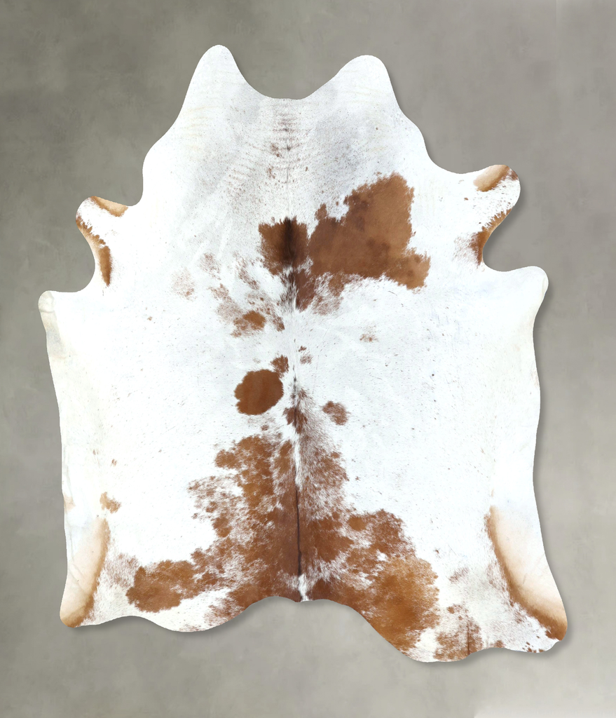 Salt and Pepper Brown X-Large Brazilian Cowhide Rug 7'4"H x 6'8"W #B19609 by Hudson Hides