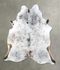 Salt and Pepper Brown X-Large Brazilian Cowhide Rug 7'0