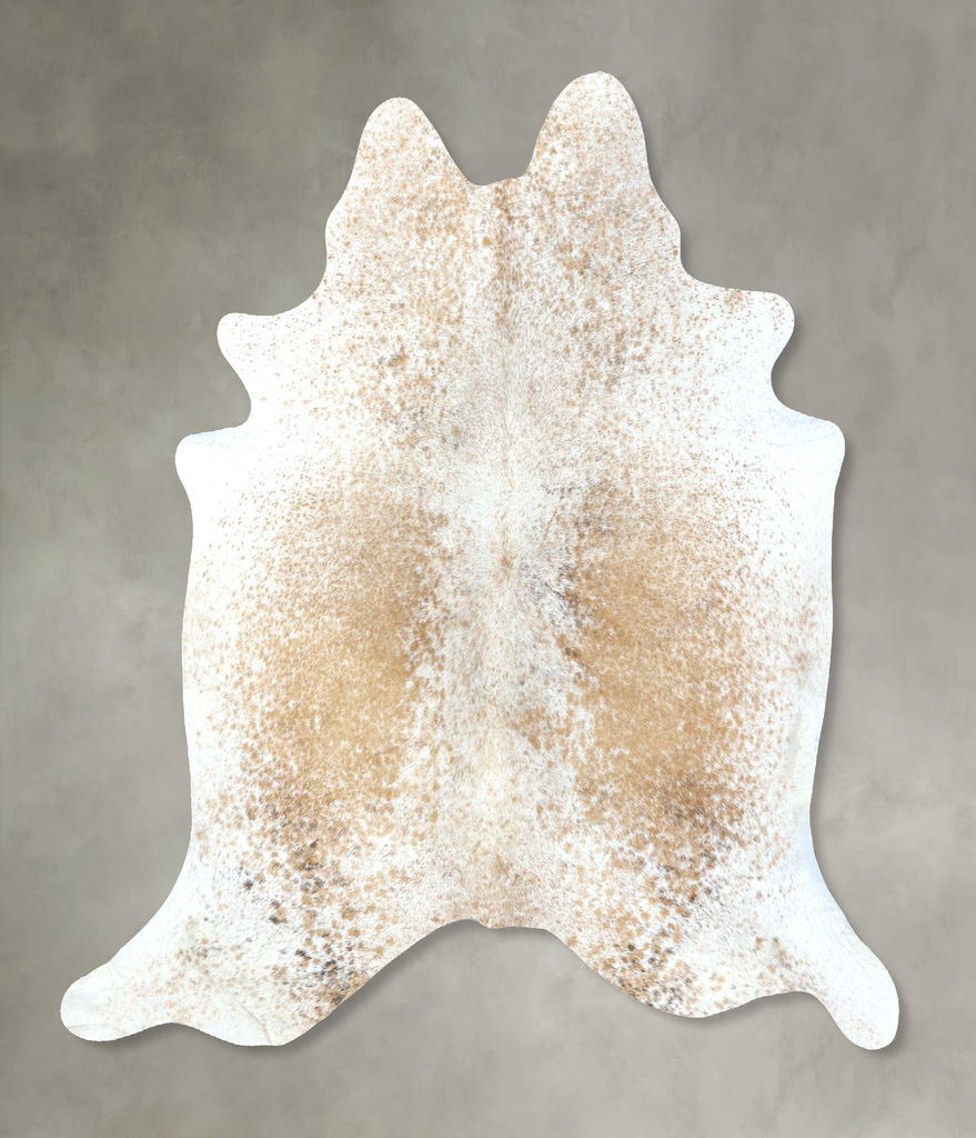 Salt and Pepper Brown X-Large Brazilian Cowhide Rug 6'9"H x 6'5"W #B19626 by Hudson Hides