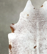 Salt and Pepper Brown X-Large Brazilian Cowhide Rug 6'10"H x 6'2"W #B19629 by Hudson Hides