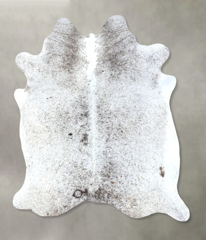 Salt and Pepper Black X-Large Brazilian Cowhide Rug 6'11"H x 6'1"W #B19635 by Hudson Hides