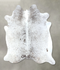 Salt and Pepper Black X-Large Brazilian Cowhide Rug 6'11