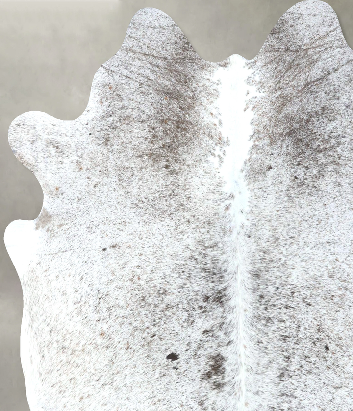 Salt and Pepper Black X-Large Brazilian Cowhide Rug 6'11"H x 6'1"W #B19635 by Hudson Hides