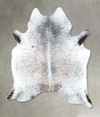 Salt and Pepper Brown X-Large Brazilian Cowhide Rug 7'7"H x 6'1"W #B19636 by Hudson Hides