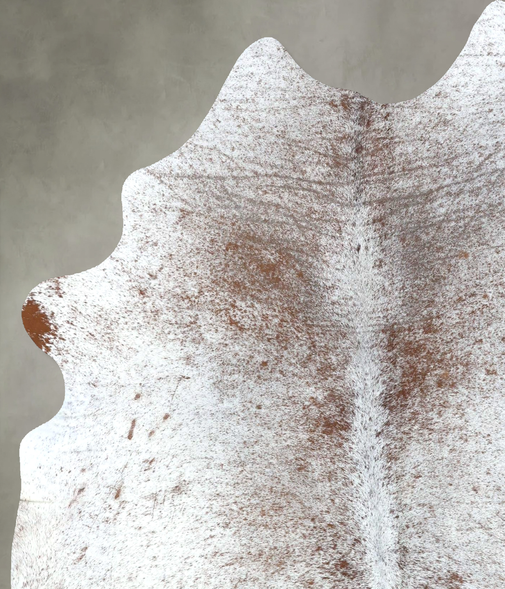 Salt and Pepper Brown Cowhide Rug #B19643