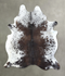 Salt and Pepper Brown X-Large Brazilian Cowhide Rug 8'3