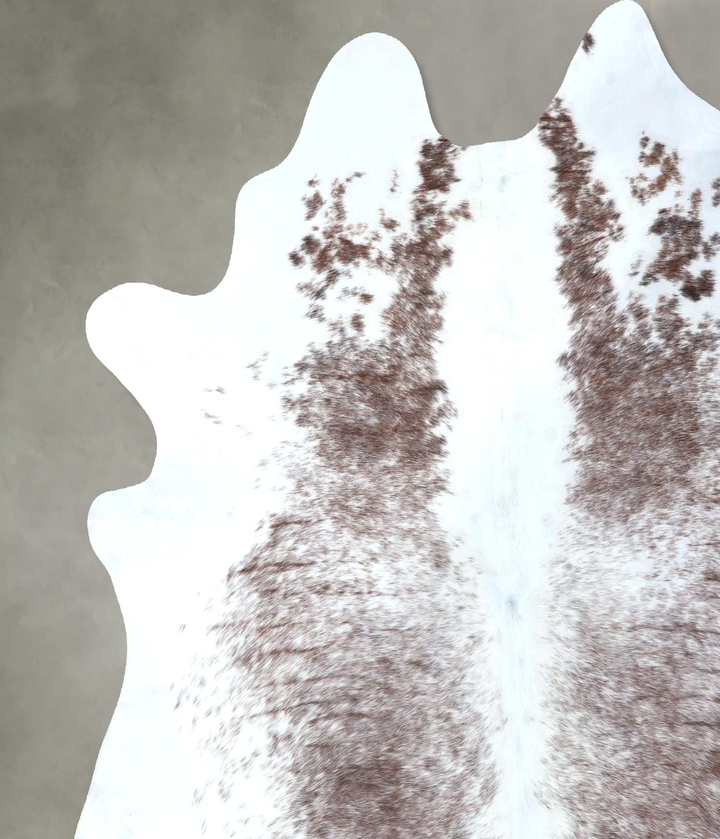 Salt and Pepper Brown XX-Large Brazilian Cowhide Rug 8'2"H x 7'10"W #B19647 by Hudson Hides