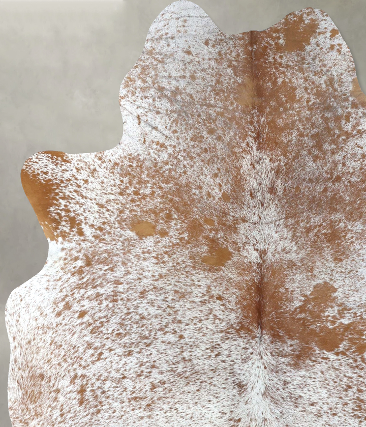 Salt and Pepper Brown X-Large Brazilian Cowhide Rug 7'9"H x 5'11"W #B19654 by Hudson Hides