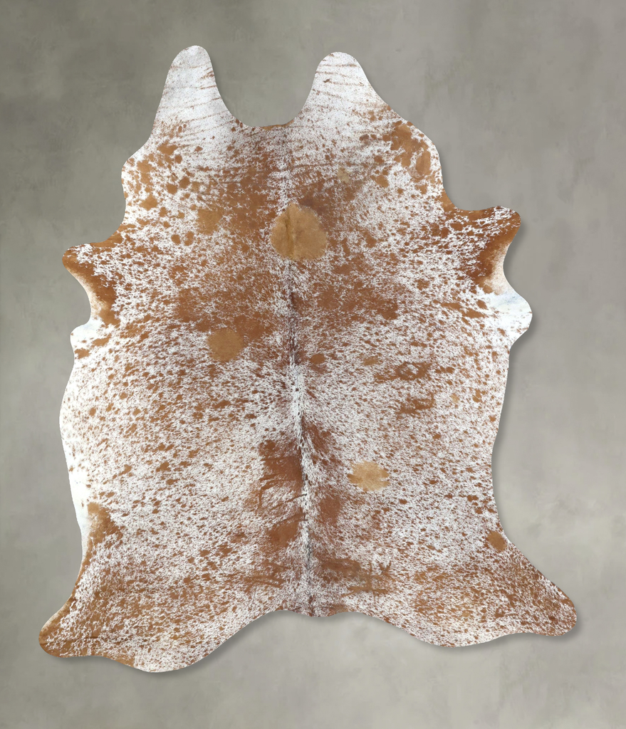 Salt and Pepper Brown X-Large Brazilian Cowhide Rug 7'11"H x 5'10"W #B19658 by Hudson Hides