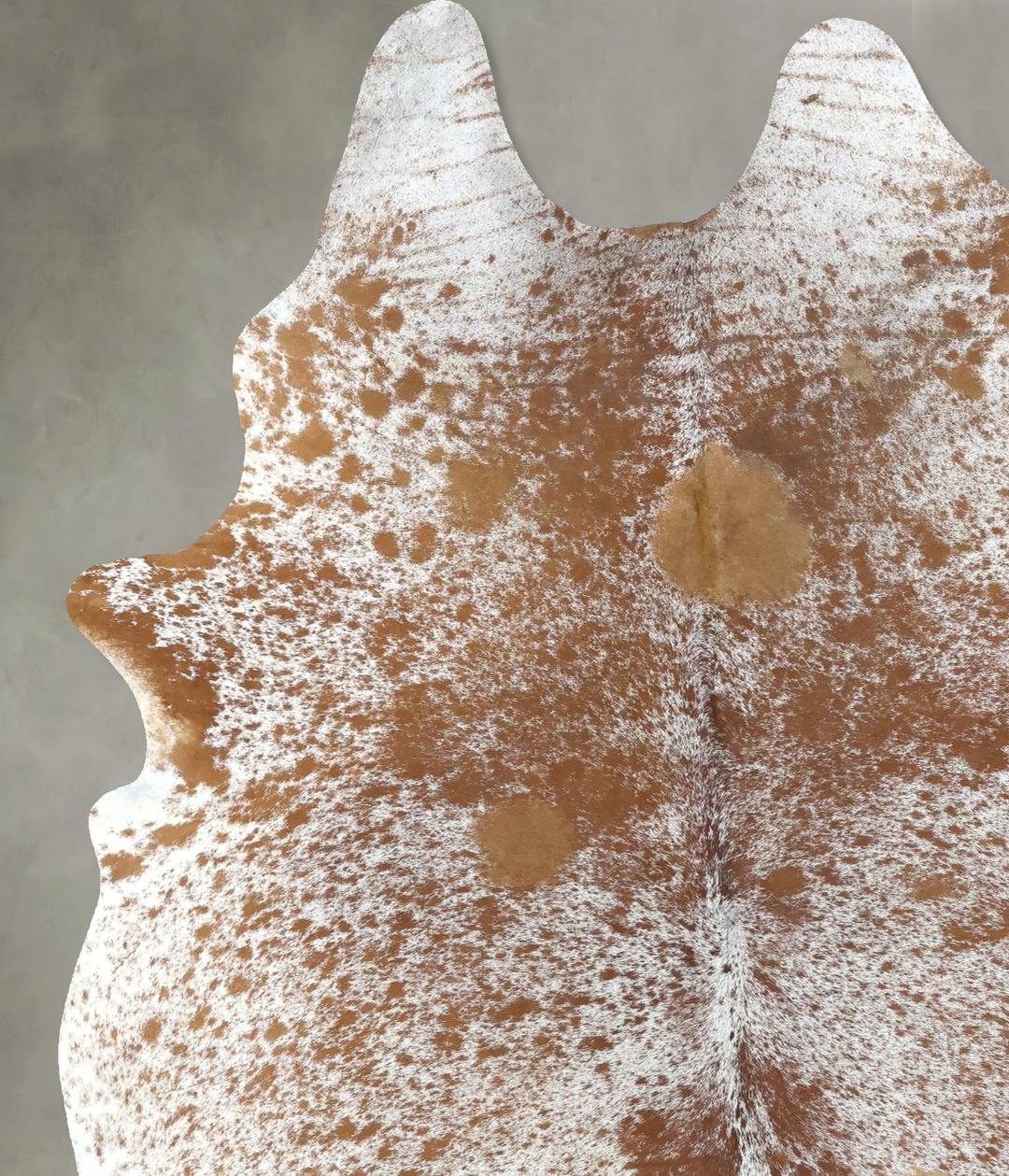 Salt and Pepper Brown X-Large Brazilian Cowhide Rug 7'11"H x 5'10"W #B