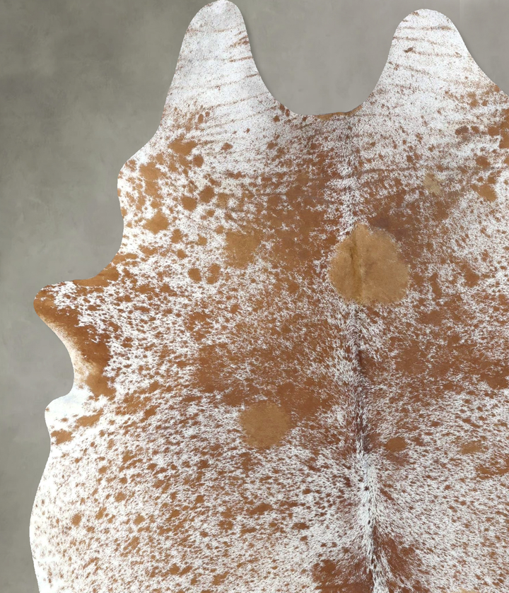 Salt and Pepper Brown X-Large Brazilian Cowhide Rug 7'11"H x 5'10"W #B19658 by Hudson Hides