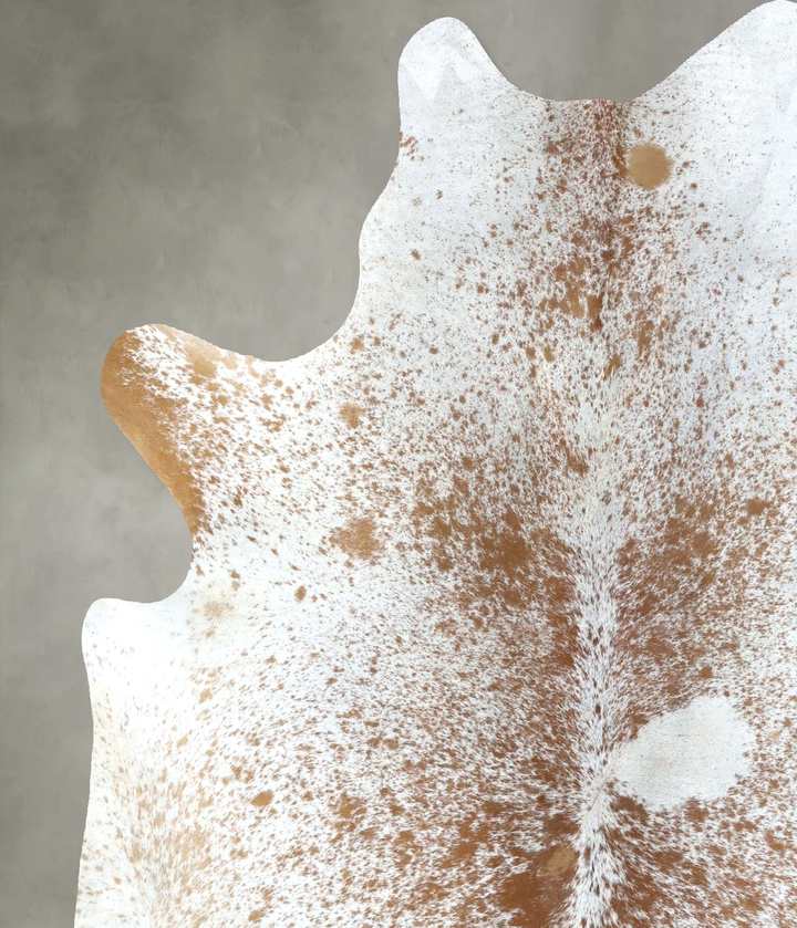 Salt and Pepper Brown X-Large Brazilian Cowhide Rug 6'11"H x 6'1"W #B19659 by Hudson Hides