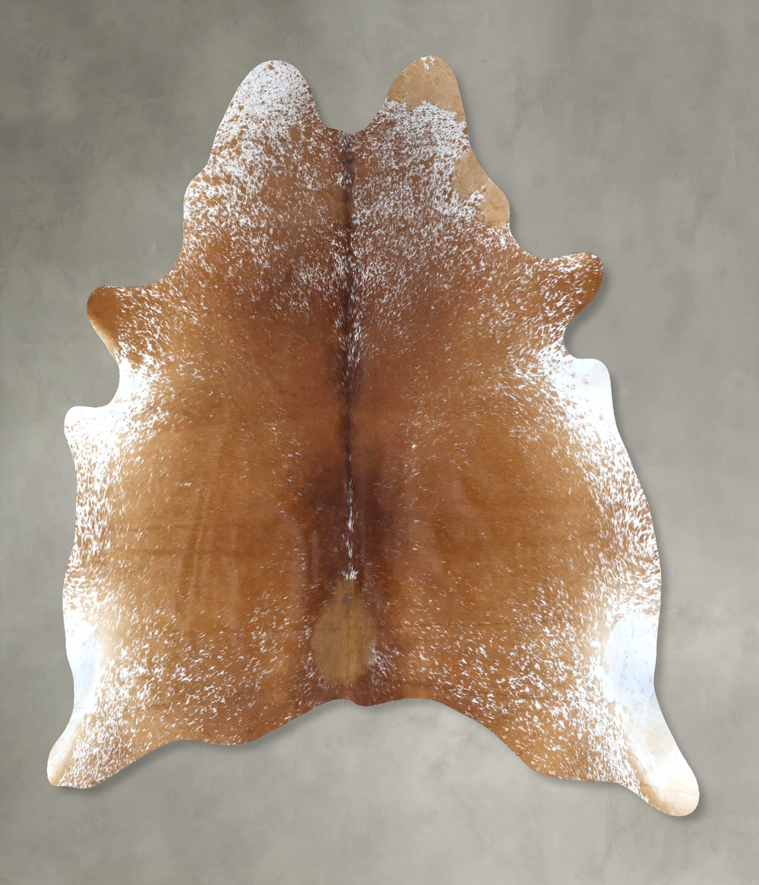 Salt and Pepper Brown X-Large Brazilian Cowhide Rug 6'9"H x 6'2"W #B19