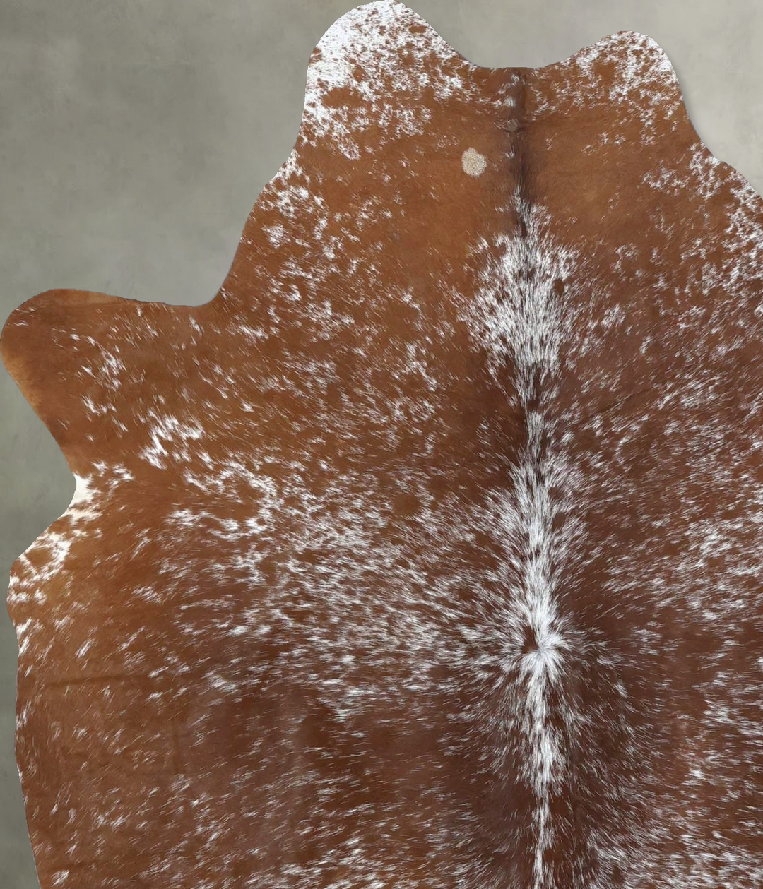 Salt and Pepper Brown Large Brazilian Cowhide Rug 6'4"H x 4'11"W #B196