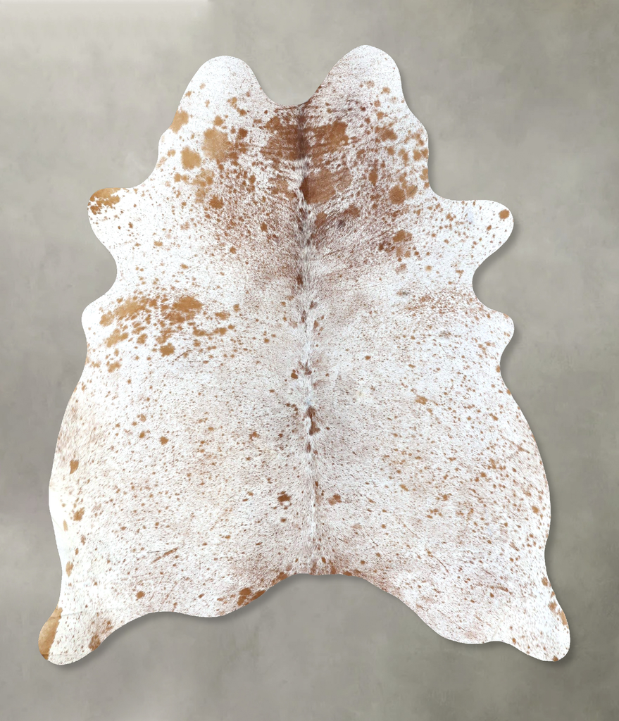 Salt and Pepper Brown Large Brazilian Cowhide Rug 6'10"H x 5'7"W #B19677 by Hudson Hides