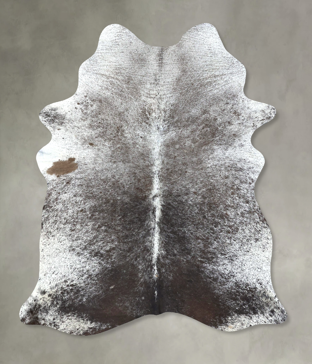 Salt and Pepper Black Large Brazilian Cowhide Rug 7'5"H x 5'5"W #B1967