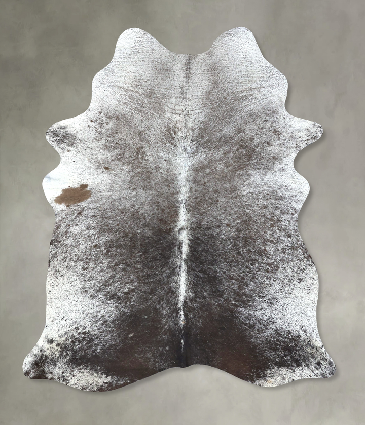 Salt and Pepper Black Large Brazilian Cowhide Rug 7'5"H x 5'5"W #B19679 by Hudson Hides