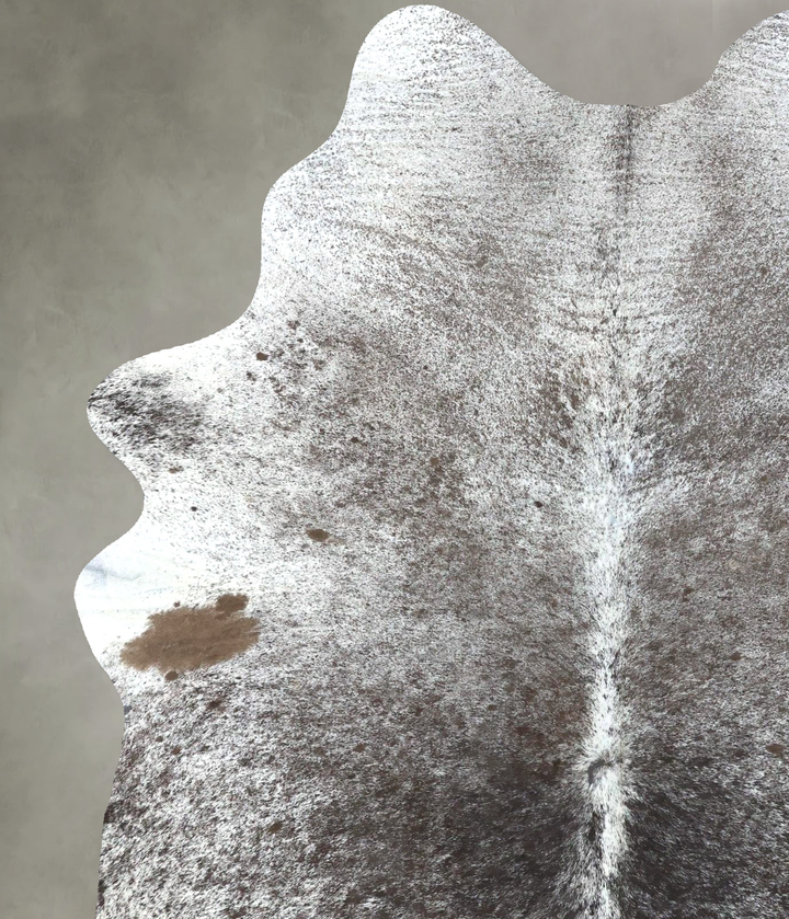 Salt and Pepper Black Large Brazilian Cowhide Rug 7'5"H x 5'5"W #B19679 by Hudson Hides