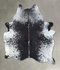 Salt and Pepper Black X-Large Brazilian Cowhide Rug 7'5