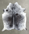 Salt and Pepper Black X-Large Brazilian Cowhide Rug 7'9