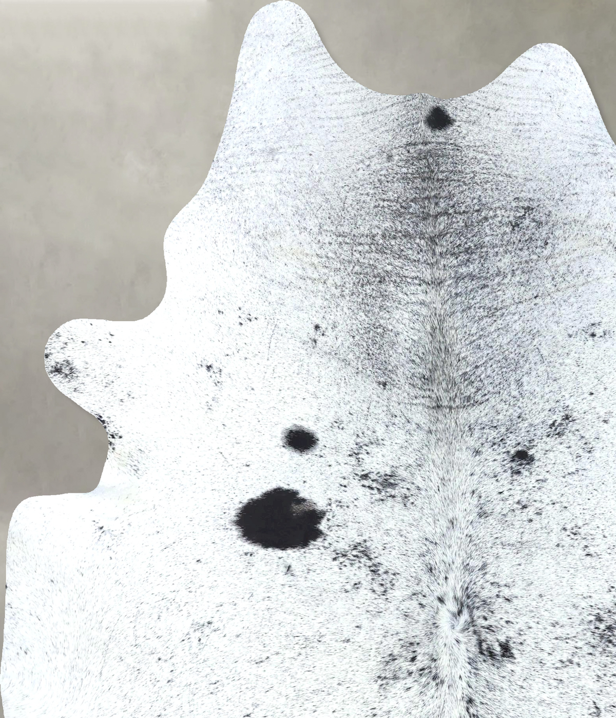 Salt and Pepper Black Cowhide Rug #B19711