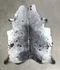 Salt and Pepper Black X-Large Brazilian Cowhide Rug 7'4
