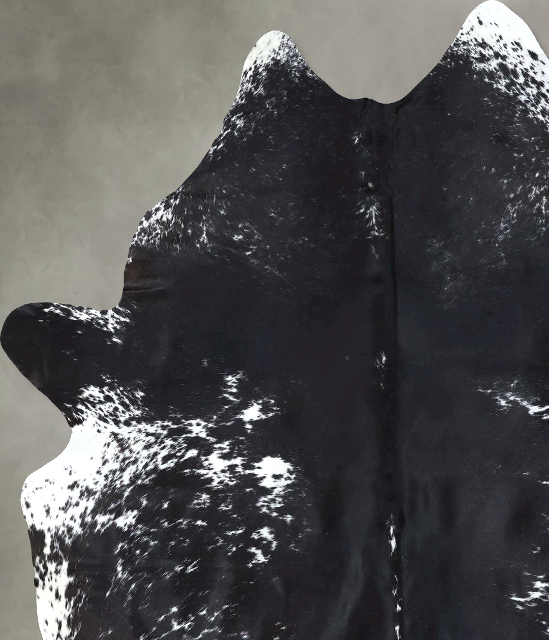 Salt and Pepper Black XX-Large Brazilian Cowhide Rug 8'11"H x 6'4"W #B
