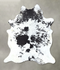 Salt and Pepper Black XX-Large Brazilian Cowhide Rug 8'5