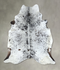 Salt and Pepper Black XX-Large Brazilian Cowhide Rug 7'11