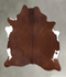 Solid Brown X-Large Brazilian Cowhide Rug 7'9