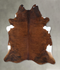 Medium Brindle X-Large Brazilian Cowhide Rug 7'4