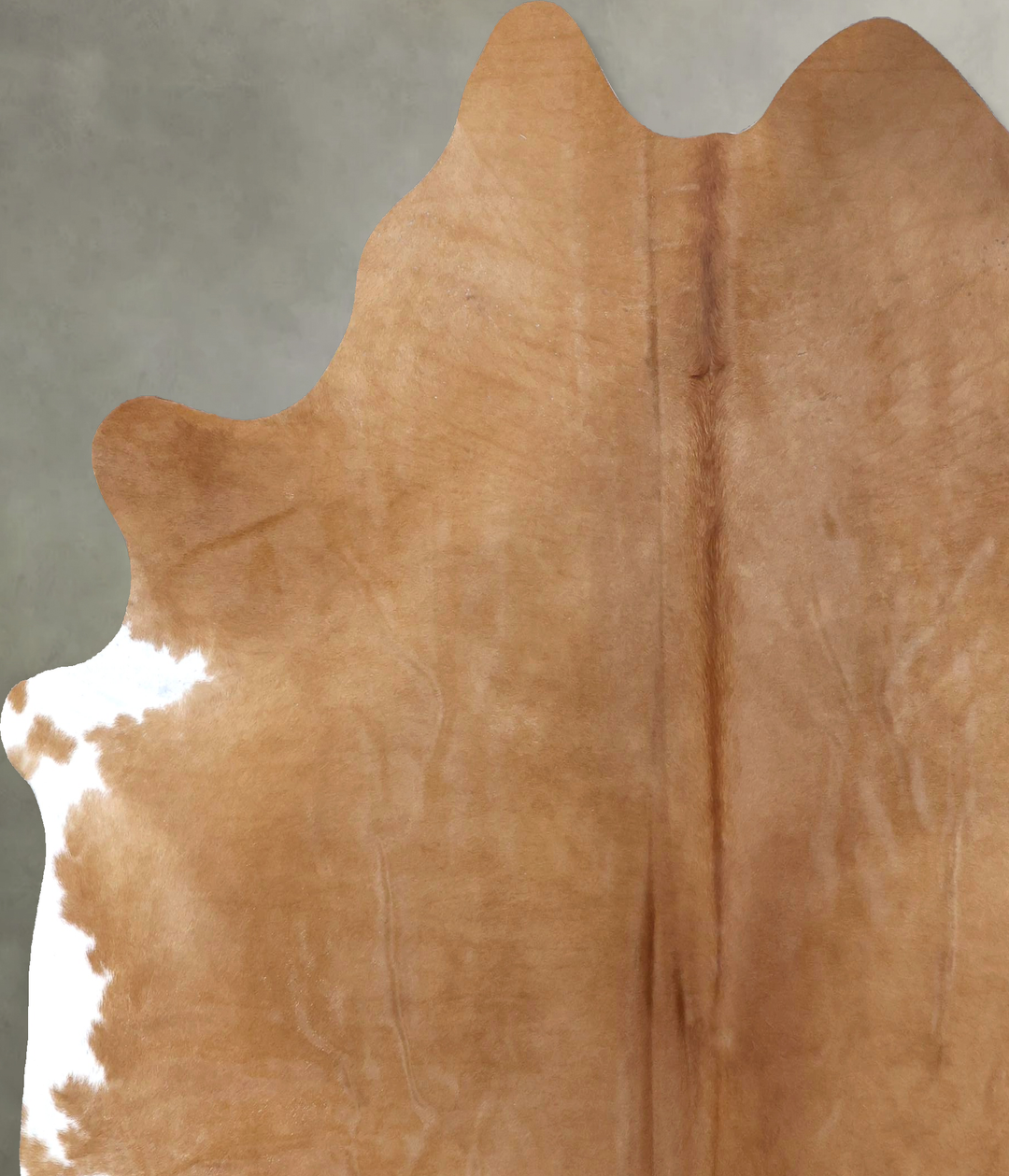 Solid Brown XX-Large Brazilian Cowhide Rug 7'9"H x 7'1"W #B19782 by Hu