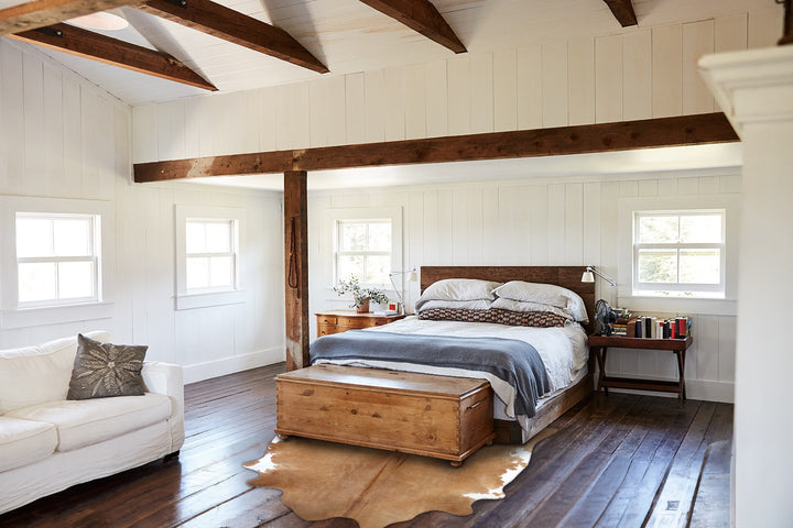 Solid Brown XX-Large Brazilian Cowhide Rug 7'9"H x 7'1"W #B19782 by Hudson Hides