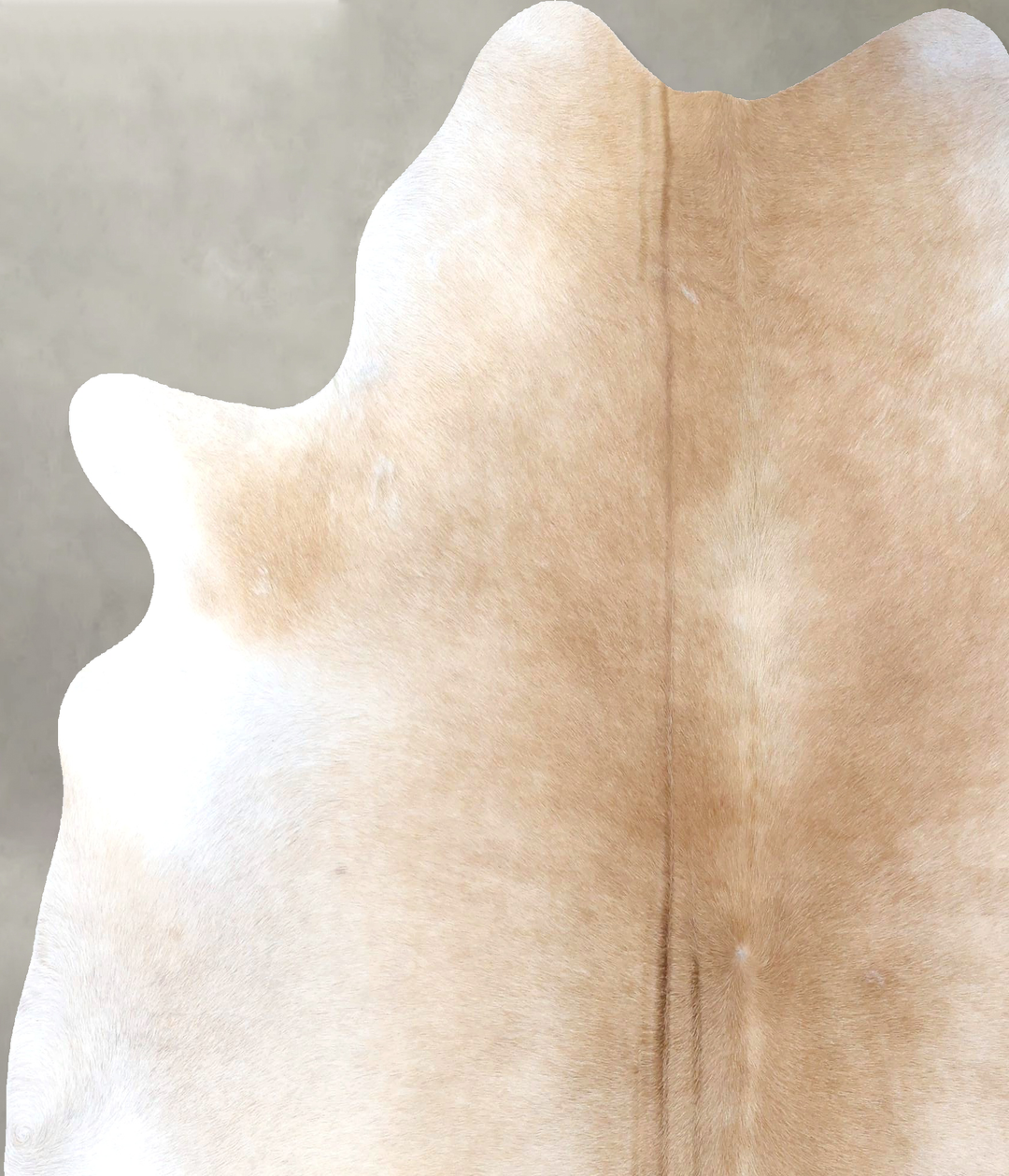 Light Caramel X-Large Brazilian Cowhide Rug 7'4"H x 6'7"W #B19785 by H