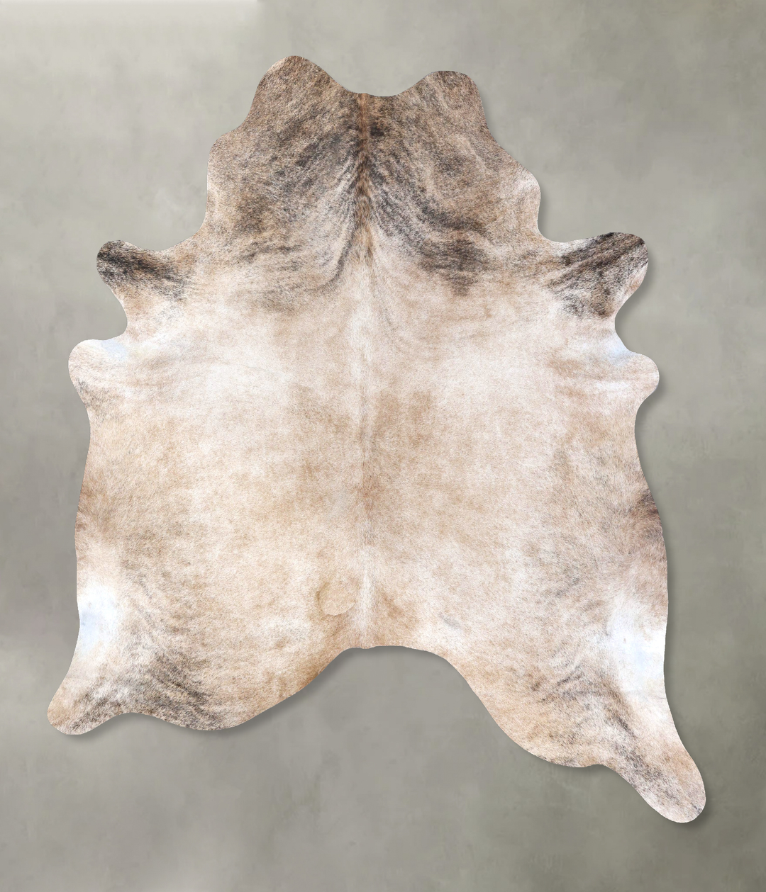 Light Brindle XX-Large Brazilian Cowhide Rug 7'11"H x 6'10"W #B19793 b