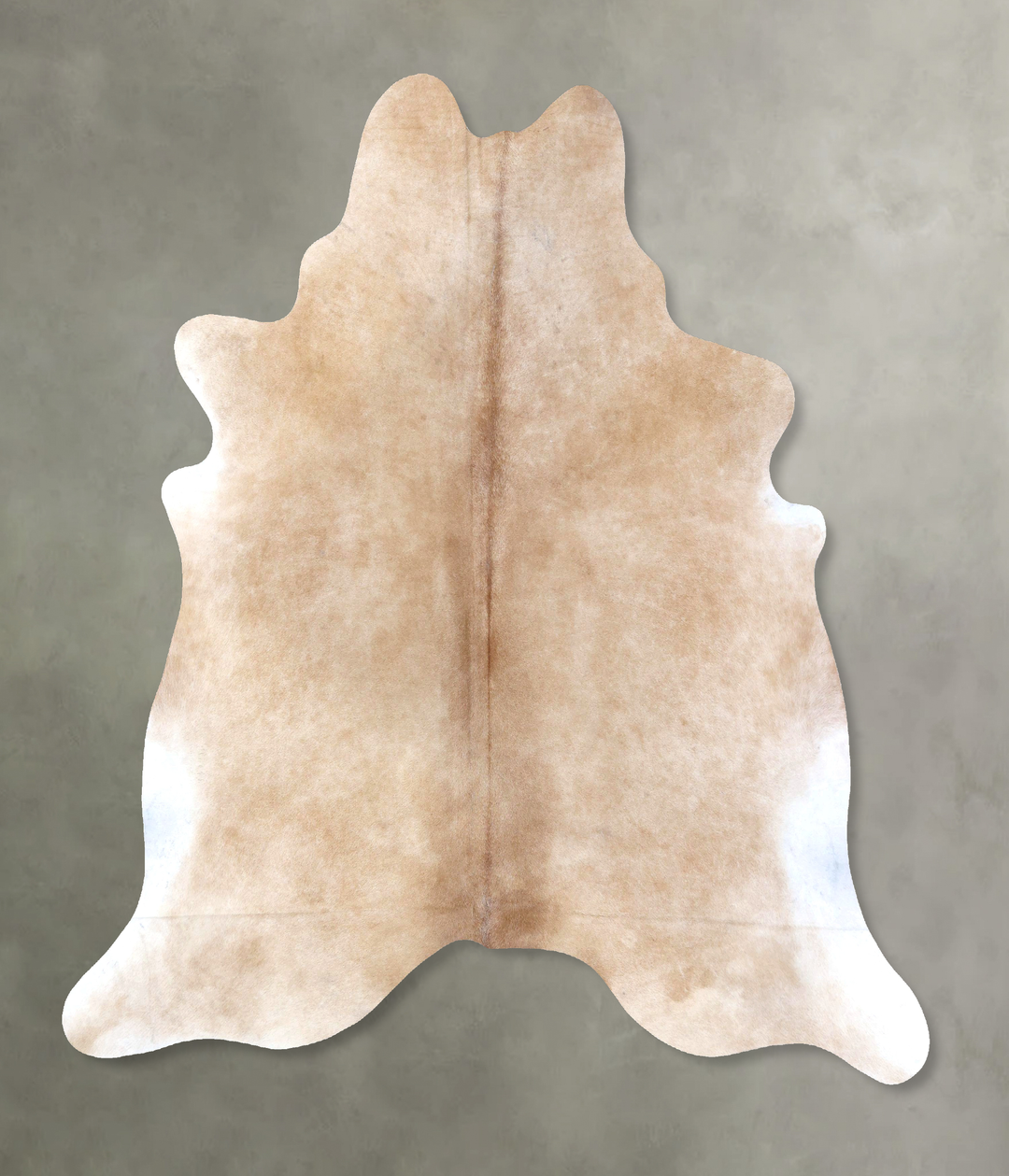 Light Caramel XX-Large Brazilian Cowhide Rug 7'7"H x 6'9"W #B19795 by 